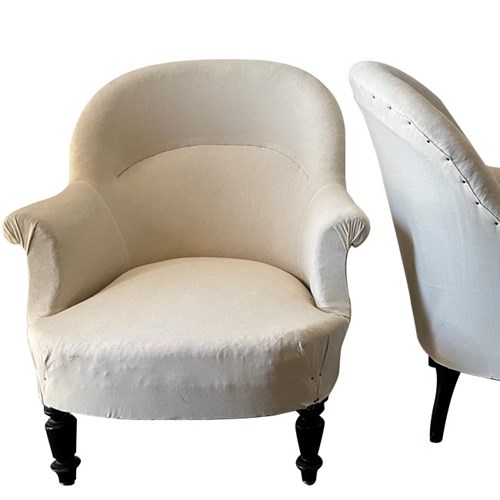 Pair Of Napoleon Iii Tub Armchairs