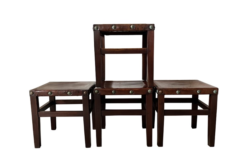 Set Of Four Spanish Leather Stools-adps-antiques-set-four-spanish-leather-stools-5013--1-main-638356748680088552.jpg