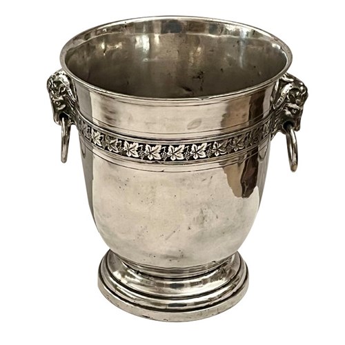 French Silver Plate Neo-Classical Revival Champagne Bucket