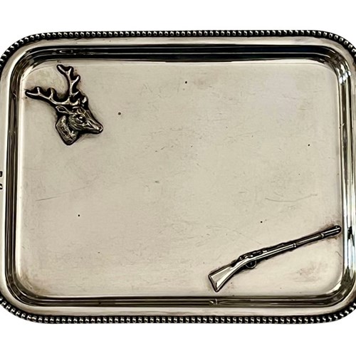 French Silverplate Trinket Tray By Deschamps Freres