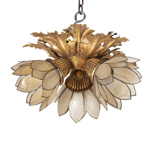 Small Mid-Century Italian Ceiling Light Attributed To Banci
