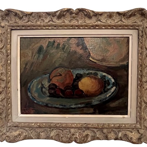 French Still Life Painting After Cezanne