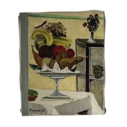 Mid Century French Oil Painting 'Bouquet' By Pierre Pruvost