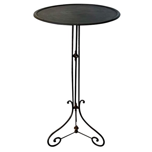 Tall Iron Napoleon Iii Occasional Table Pedestal