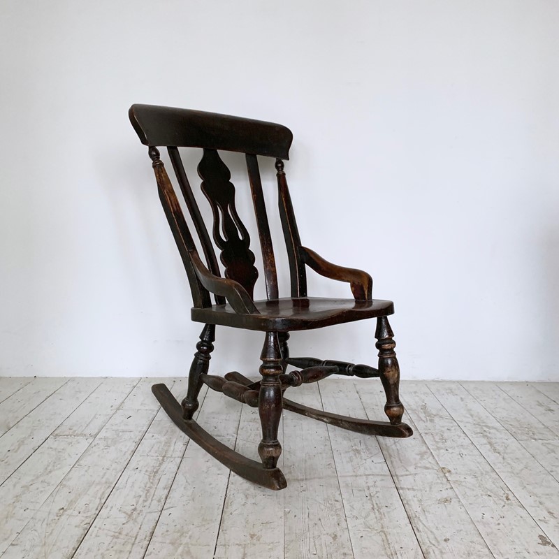 20th Century English Oak Rocking Chair-agapanthus-interiors-20th-century-english-oak-rocking-chair-main-637469197845703536.jpg