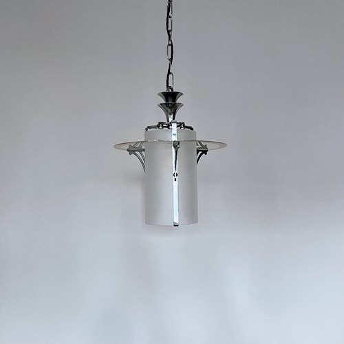 Art Deco Chrome Lantern