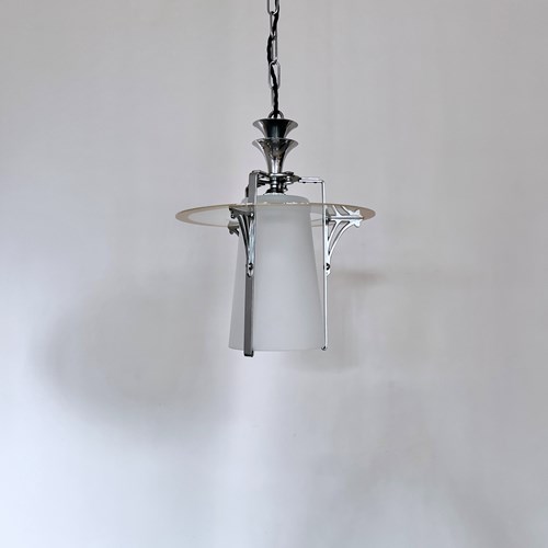 Art Deco Chrome Lantern