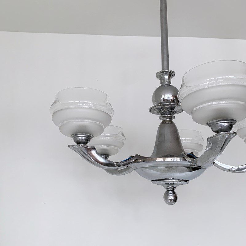 Art Deco Chromed Chandelier with Textured Shades-agapanthus-interiors-art-deco-chromed-chandelier-with-textured-glass-shades-6-main-637014824286862581.jpeg