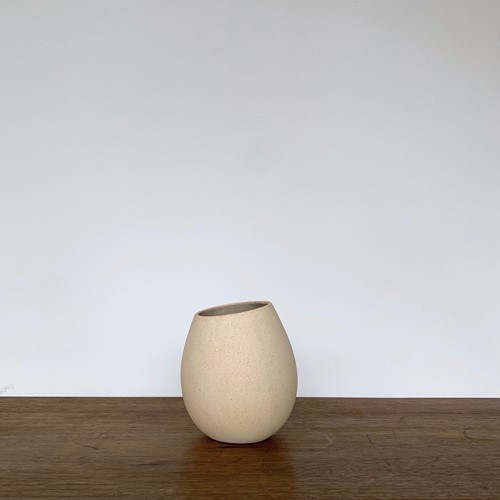 Asymmetric Ceramic Speckled Vase