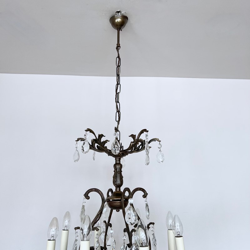 Brass Birdcage Chandelier with Glass Pear Drops-agapanthus-interiors-brass-birdcage-chandelier-with-glass-pear-drops-5-main-637909792913883644.jpg