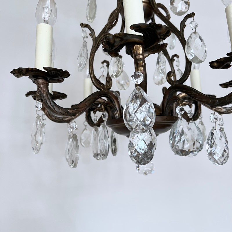 Brass Birdcage Chandelier with Glass Pear Drops-agapanthus-interiors-brass-birdcage-chandelier-with-glass-pear-drops-6-main-637909792944039797.jpg