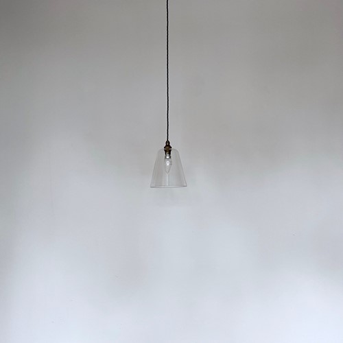 Clear Conical Glass Shades