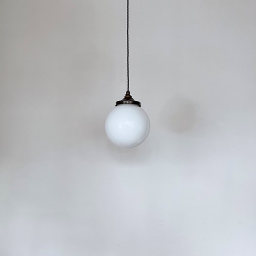 Contemporary 20Cm Opaline Globe Shade