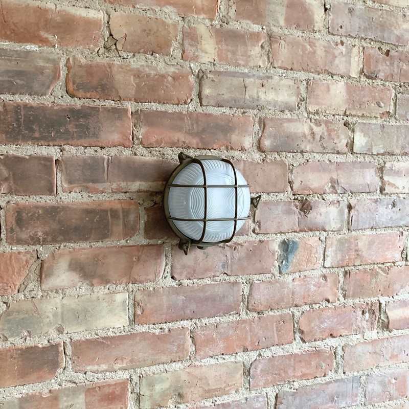 Contemporary Small Aged Brass Round Bulk Head Wall Lights-agapanthus-interiors-contemporary-aged-brass-round-bulk-head-wall-light-3-main-638231317129015524.jpeg