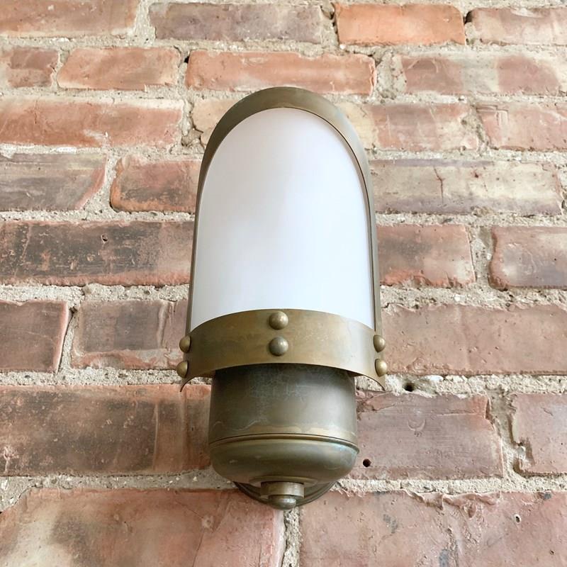 Contemporary Aged Brass Wall Lights With Frosted Shade-agapanthus-interiors-contemporary-aged-brass-wall-light-with-frosted-shade-8-main-638231327012294329.jpeg