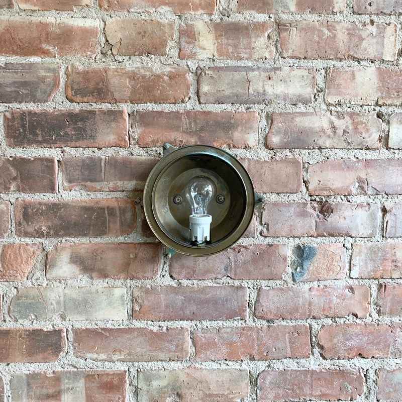 Contemporary Large Aged Brass Round Bulk Head Wall Lights-agapanthus-interiors-contemporary-large-aged-brass-round-bulk-head-wall-light-6-main-638231347738842060.jpeg