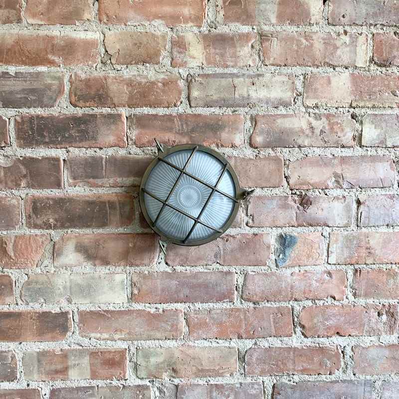 Contemporary Large Aged Brass Round Bulk Head Wall Lights-agapanthus-interiors-contemporary-large-aged-brass-round-bulk-head-wall-light-main-638231346896079889.jpeg