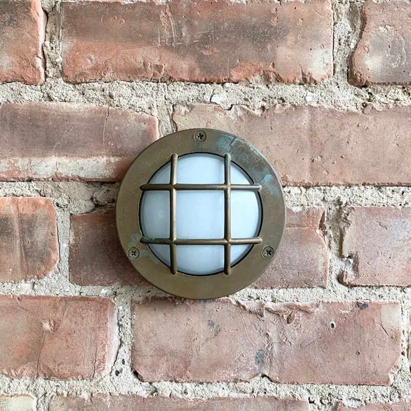 Contemporary Small Aged Brass Round Caged Wall Lights-agapanthus-interiors-contemporary-small-aged-brass-round-bulk-head-wall-light-6-main-638231298354018306.jpeg