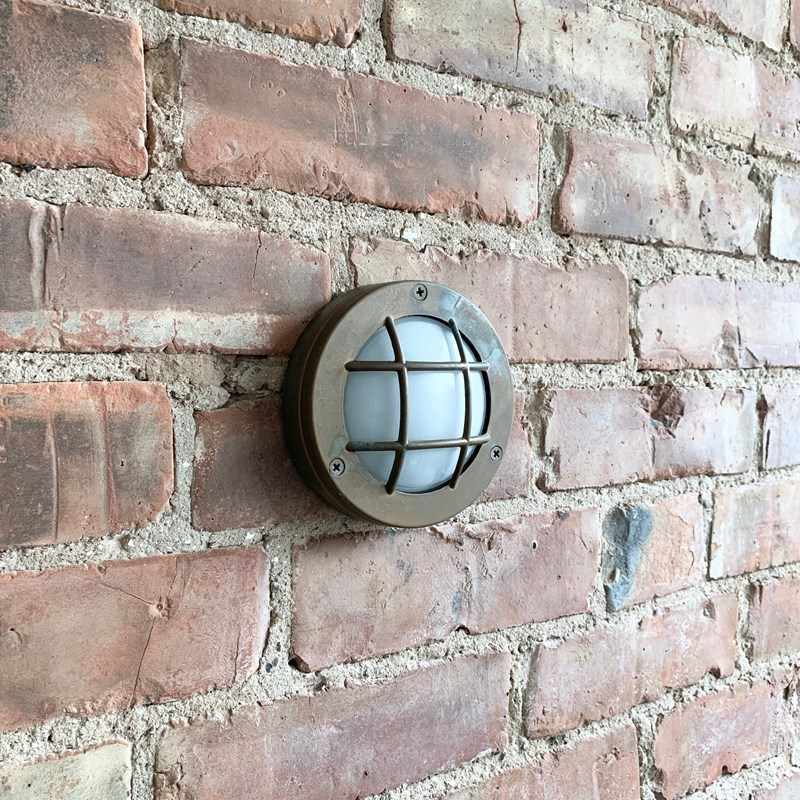 Contemporary Small Aged Brass Round Caged Wall Lights-agapanthus-interiors-contemporary-small-aged-brass-round-bulk-head-wall-light-9-main-638231298459953745.jpeg