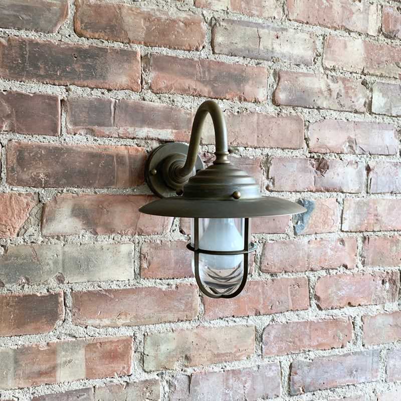 Contemporary Small Aged Brass Swan Neck Shaded Caged Wall Light-agapanthus-interiors-contemporary-small-aged-brass-swan-neck-shaded-caged-wall-light-5-main-638231341894491047.jpeg