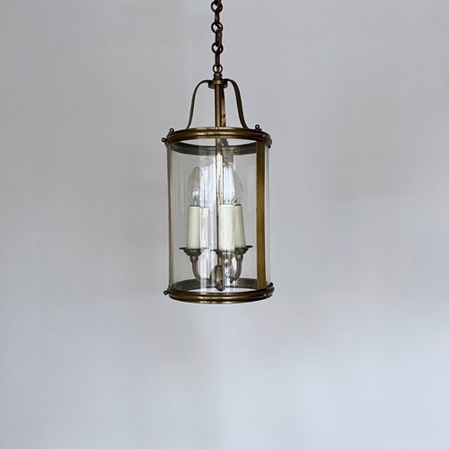 Cylindrical Brass Lantern