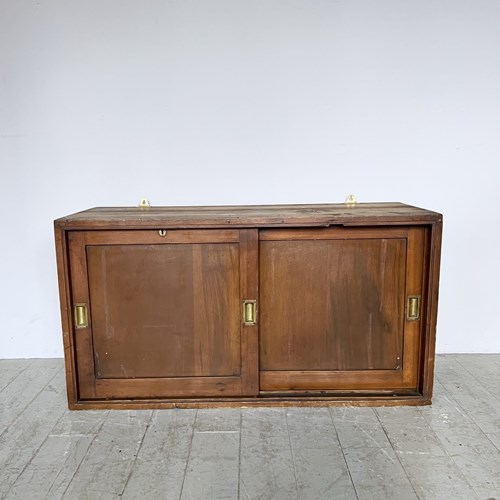 Early 20Th Century Wooden Sliding Cabinet
