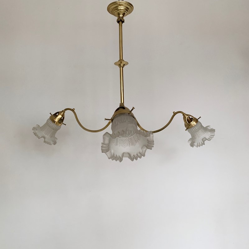 Edwardian Polished Brass Chandelier -agapanthus-interiors-edwardian-three-arm-polished-brass-chandelier-with-frosted-frill-shades-5-main-637147736175569366.jpeg