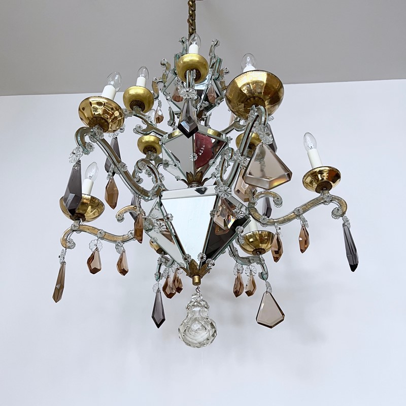 French Art Deco MIrrored Chandelier, Crystal Drops-agapanthus-interiors-french-art-deco-mirrored-chandelier-with-cut-crystal-drops-5-main-637851973890834317.jpg