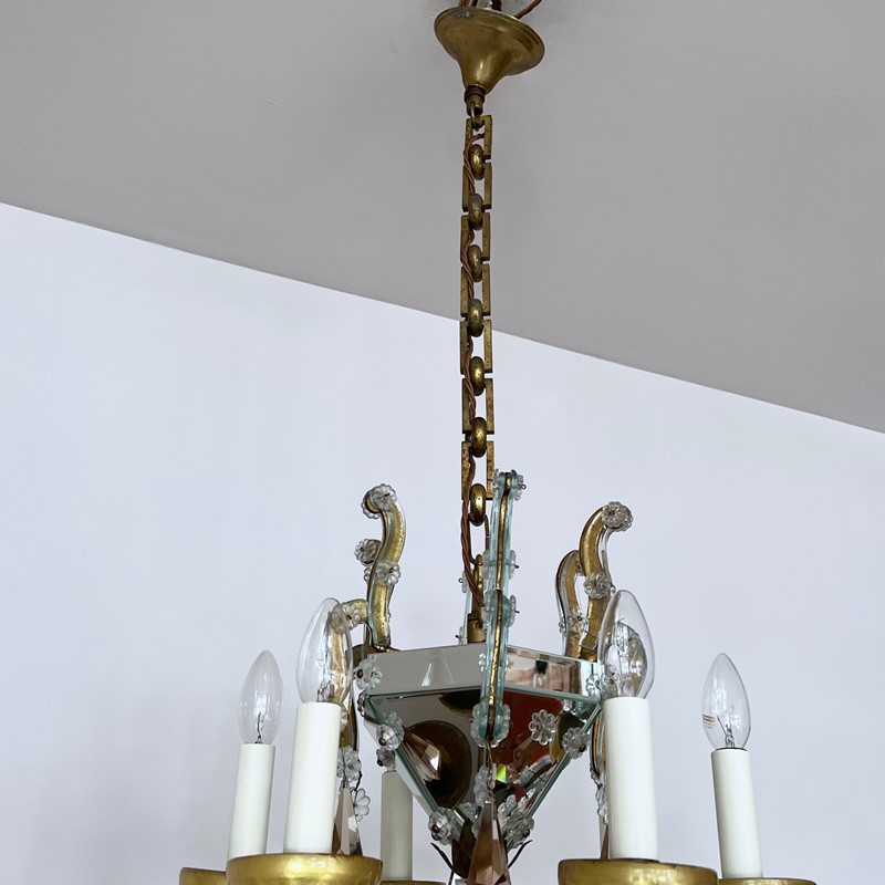 French Art Deco MIrrored Chandelier, Crystal Drops-agapanthus-interiors-french-art-deco-mirrored-chandelier-with-cut-crystal-drops-6-main-637851973912865202.jpg