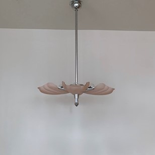 French Chrome Uplighter, Pink Scall...