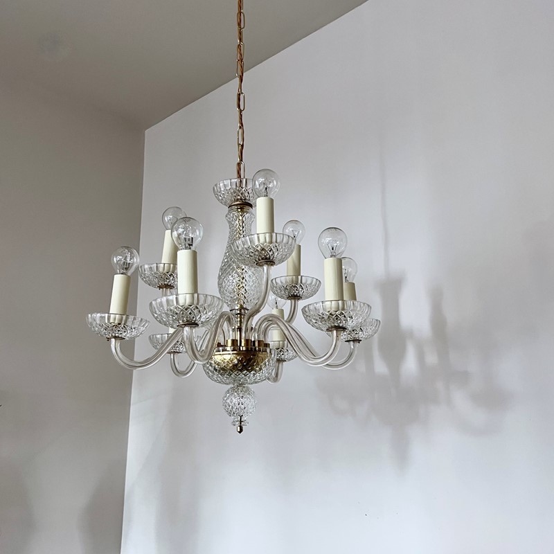 French Faceted Glass Swan Neck Chandelier -agapanthus-interiors-french-faceted-glass-swan-neck-chandelier-4-main-638011793089677184.jpeg