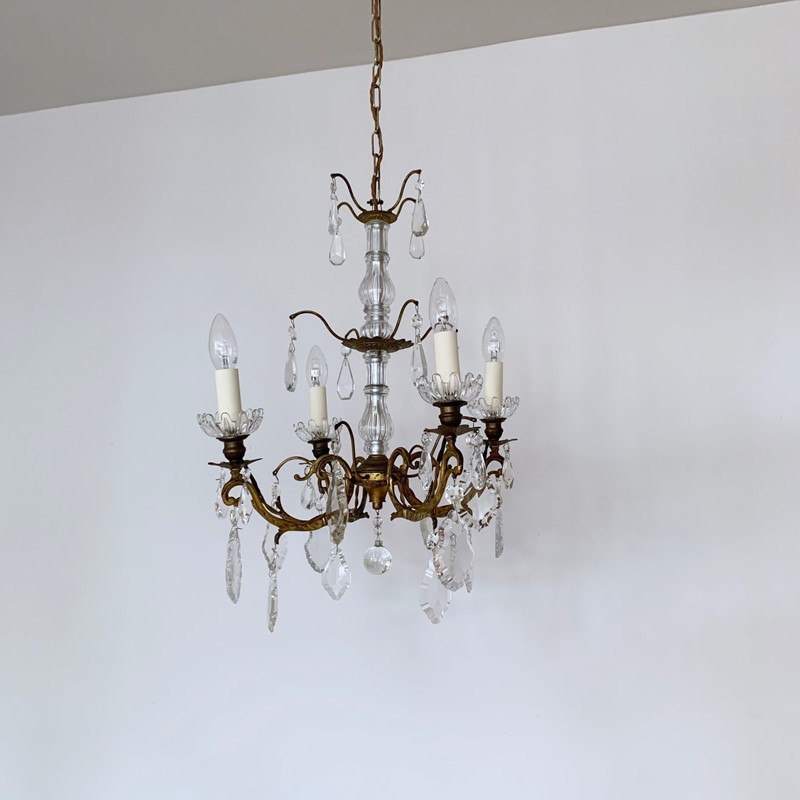 French Gilt Brass Chandelier with Crystal Drops-agapanthus-interiors-french-gilt-brass-chandelier-with-crystal-drops-3-main-637737847450805659.jpg