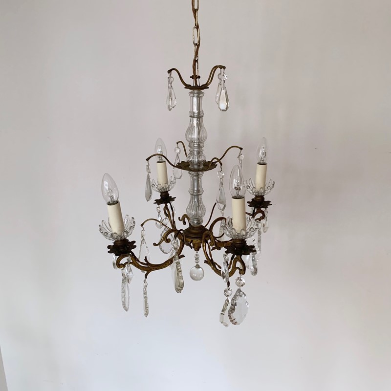 French Gilt Brass Chandelier with Crystal Drops-agapanthus-interiors-french-gilt-brass-chandelier-with-crystal-drops-4-main-637737847469399881.jpg