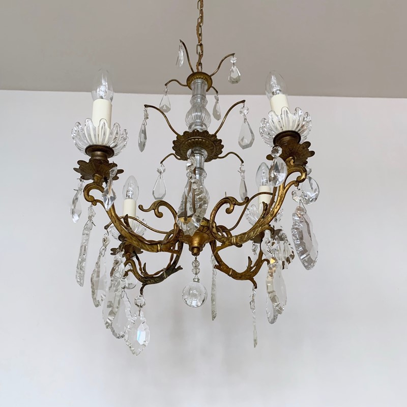 French Gilt Brass Chandelier with Crystal Drops-agapanthus-interiors-french-gilt-brass-chandelier-with-crystal-drops-5-main-637737847487680452.jpg