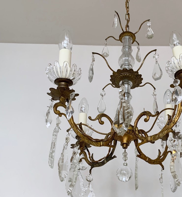 French Gilt Brass Chandelier with Crystal Drops-agapanthus-interiors-french-gilt-brass-chandelier-with-crystal-drops-7-main-637737847526430360.jpg