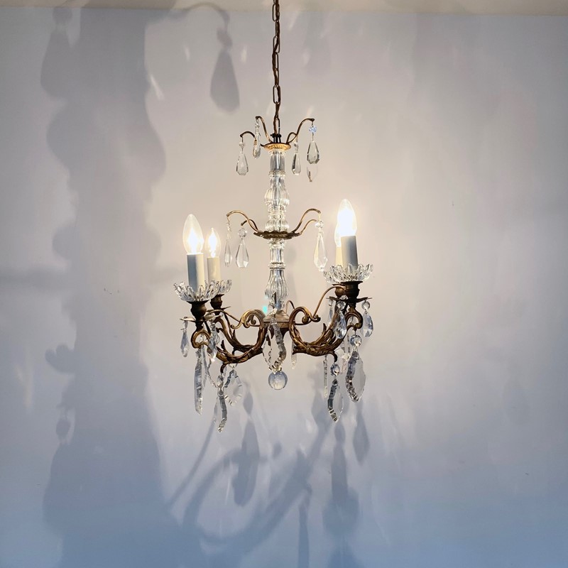 French Gilt Brass Chandelier with Crystal Drops-agapanthus-interiors-french-gilt-brass-chandelier-with-crystal-drops-9-main-637737847552836716.jpg