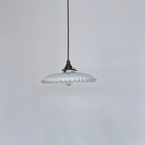 French Handkerchief Frill Glass Shade