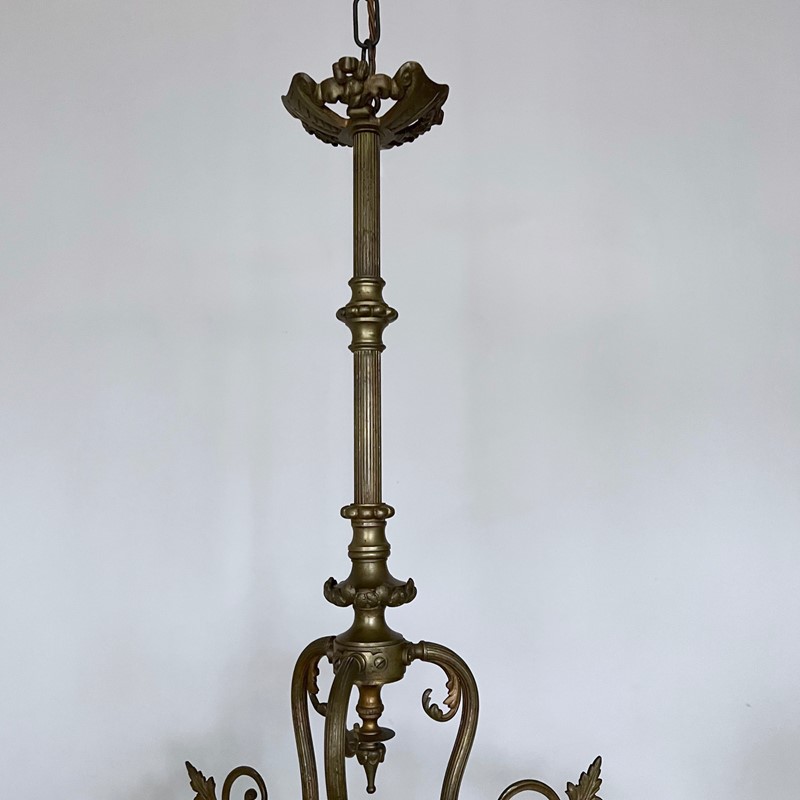 French Ornate Brass Downlighter -agapanthus-interiors-french-ornate-brass-downlighter-with-frosted-frilled-shades-5-main-637836418144863678.jpg