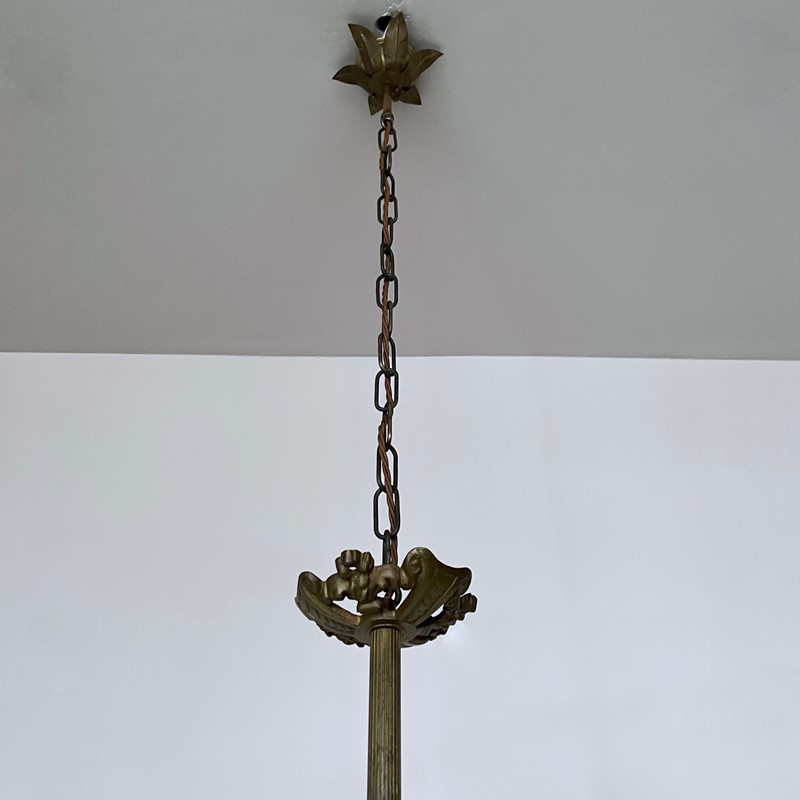 French Ornate Brass Downlighter -agapanthus-interiors-french-ornate-brass-downlighter-with-frosted-frilled-shades-8-main-637836418082988682.jpg