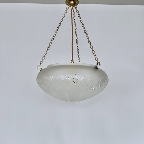 Frosted Cut Glass Diffuser Shade