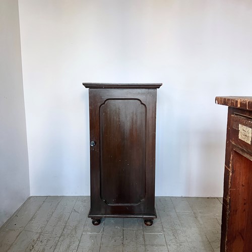 Dark Stained Wooden Pot Cupboard