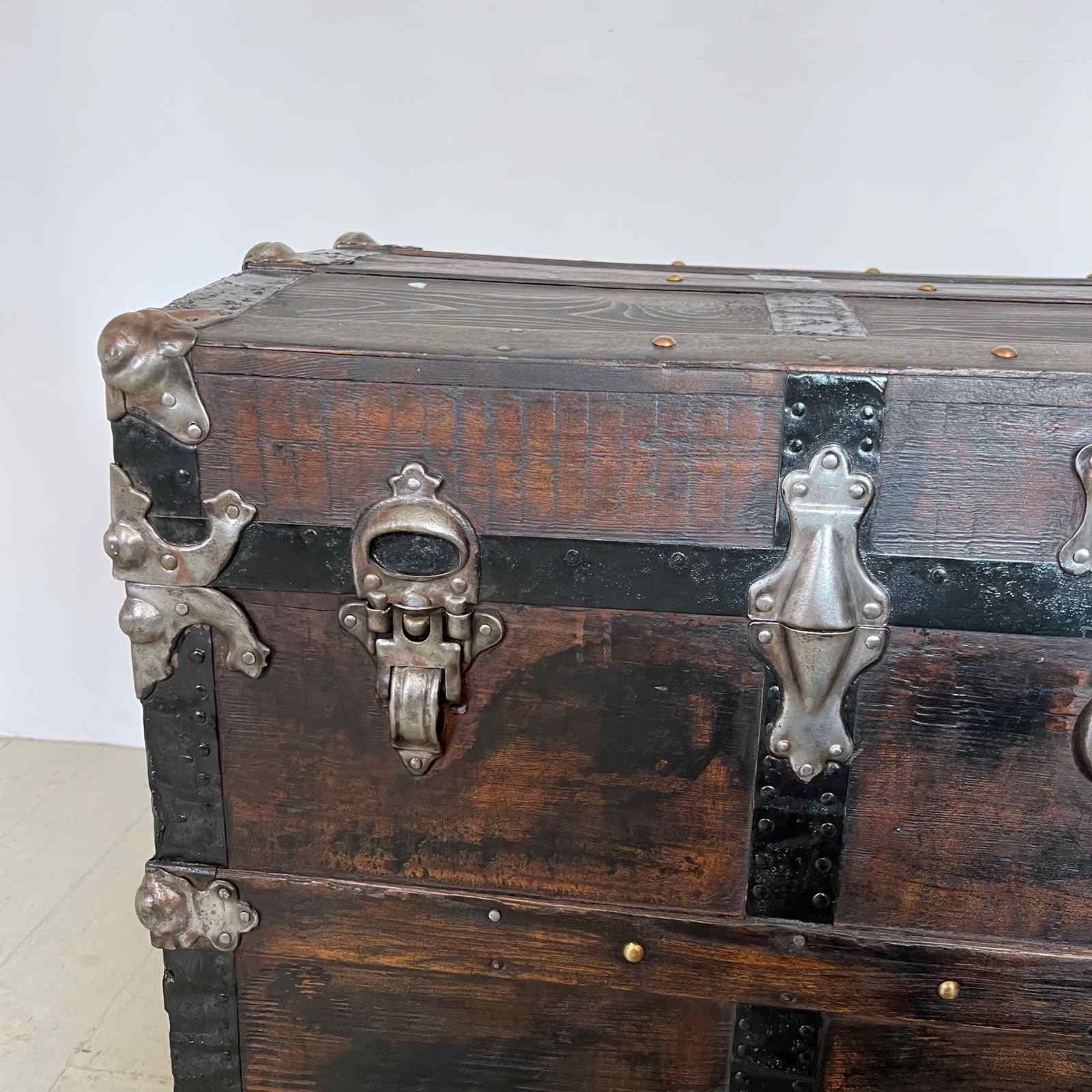 Early 1900S Trunk, Eagle Lock Co, USA - The Hoarde Vintage