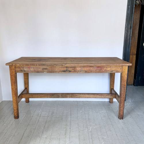 Large Industrial Solid Wood Table