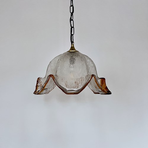 Large Murano Floral Mazzega Glass Shade