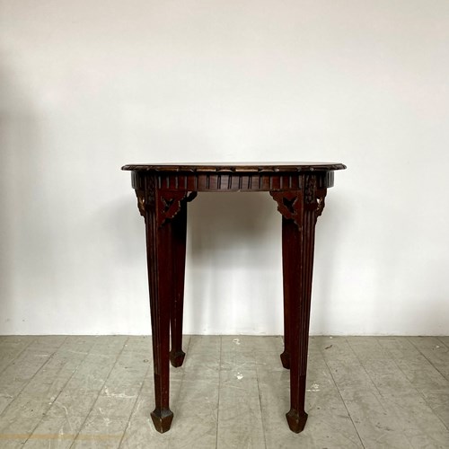 Mahogany Wood Side Table