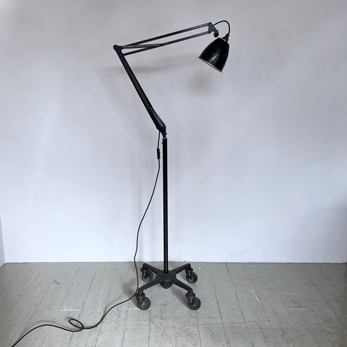 Industrial Black Anglepoise Floor Lamp