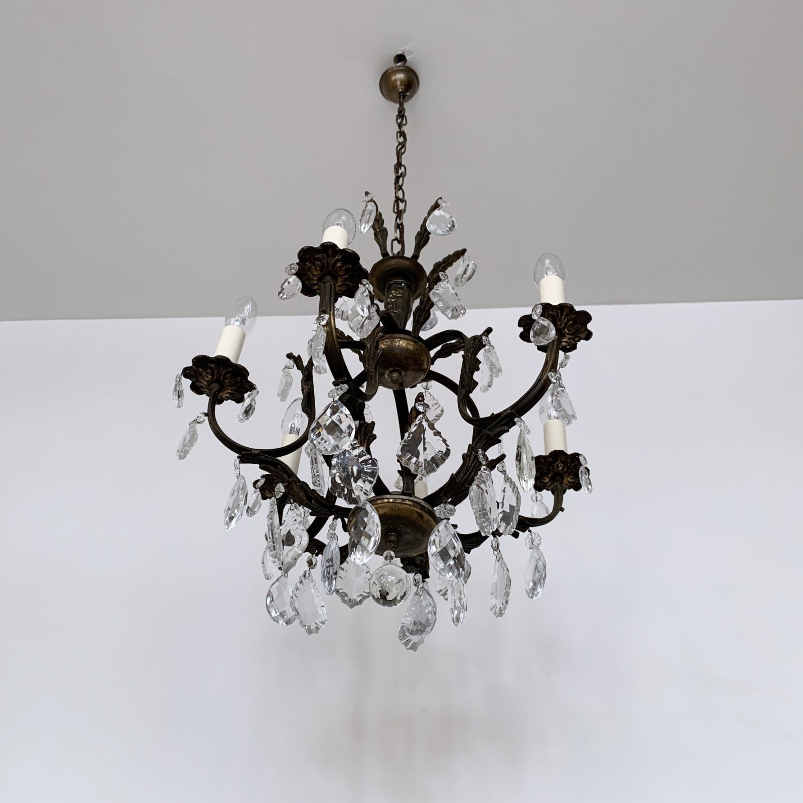 Black birdcage deals chandelier