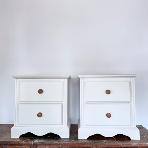 Pair Of Newly Painted Bedside Drawers