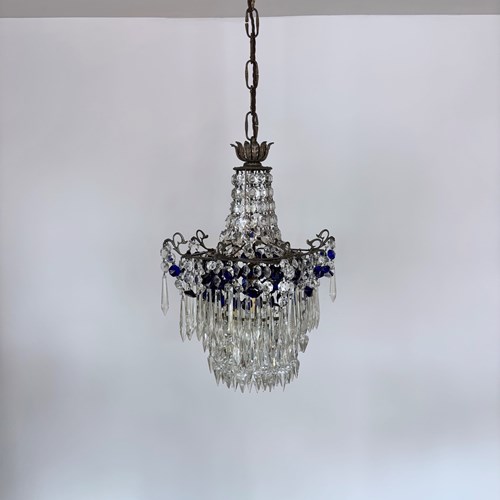 Small Crystal Tent & Waterfall Chandelier