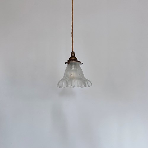 Small Moulded Frosted Glass Shade